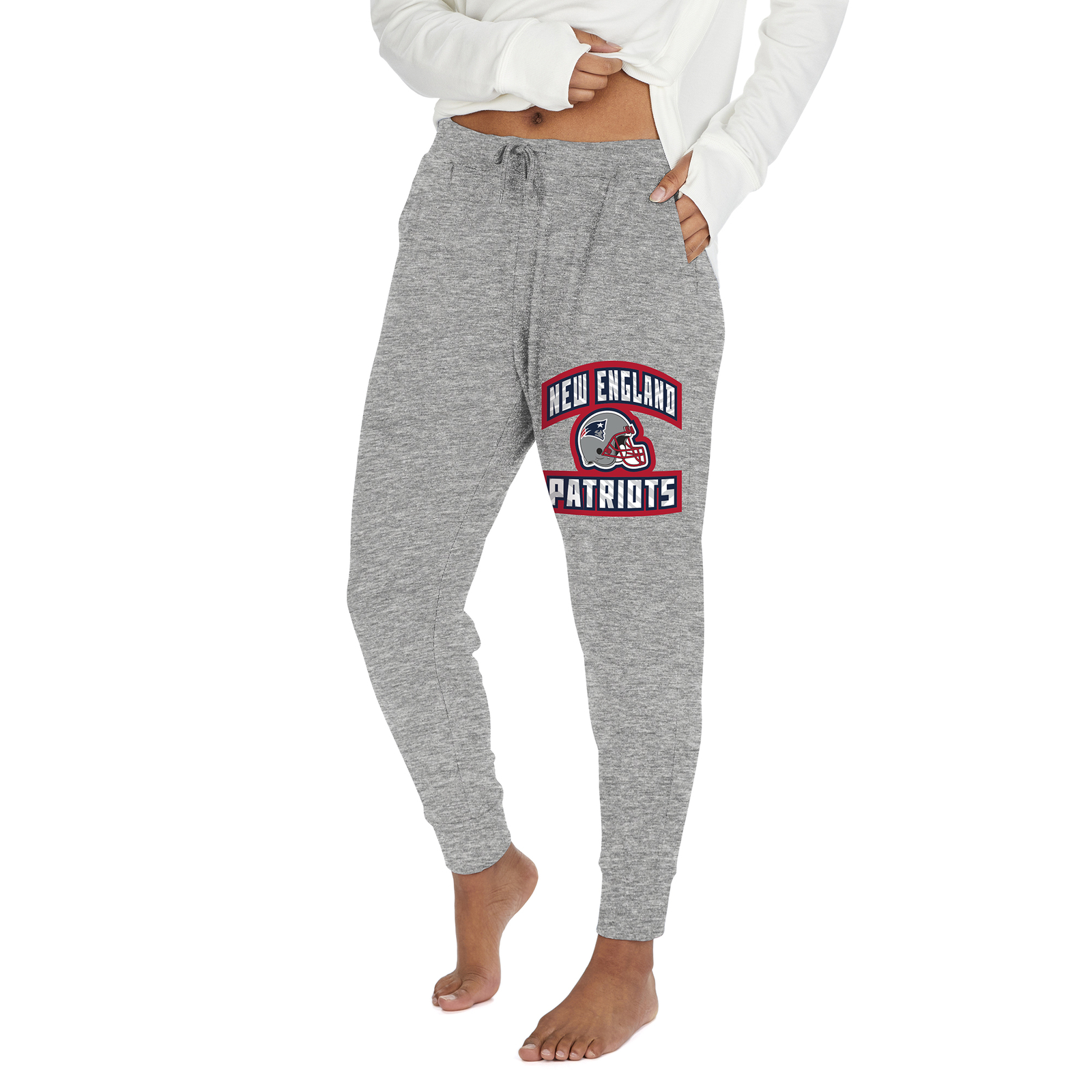 Женские кроссовки для бега трусцой Zubaz NFL New England Patriots Marled Grey Soft