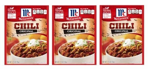 McCormick Original Chili Seasoning Mix 3 Packet Pack - Picture 3 of 3