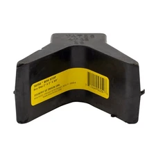 2" x 2" Mounting Width Boat Trailer Black Molded Rubber V Bow Stop