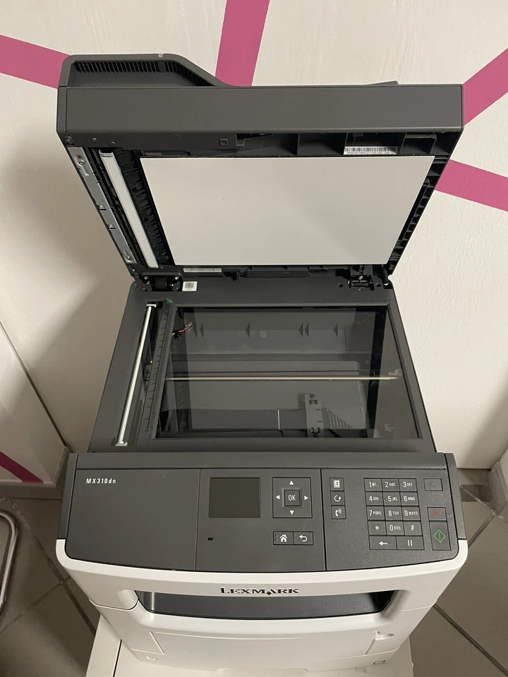MULTIFUNZIONE STAMPANTE LEXMARK MX310DN A4 LASER B/N LAN USB USATO - Immagine 3 di 4