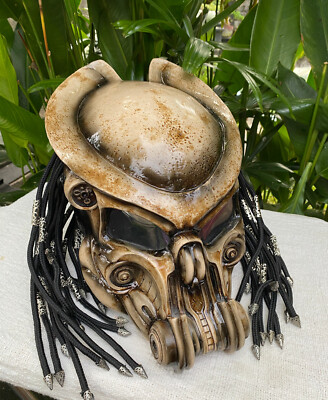 custom alien motorcycle helmets Helmet Cover - Are washable Predator Robot Alien Custom Helmet