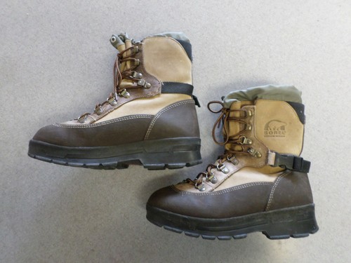 SOREL tan leather and rubber winter pac 