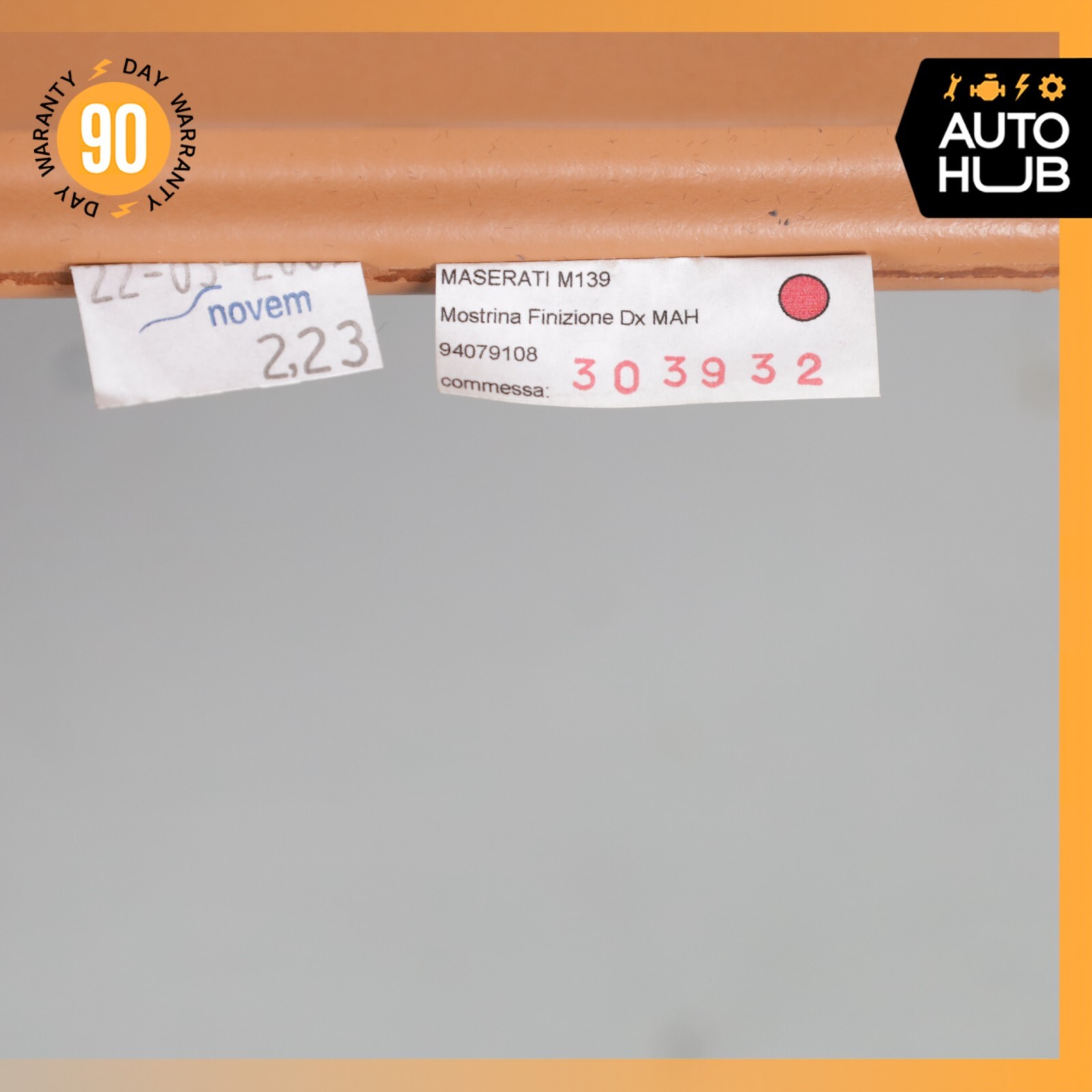 03-08 Maserati Quattroporte M139 Dashboard Dash Board Panel Brown OEM 29k