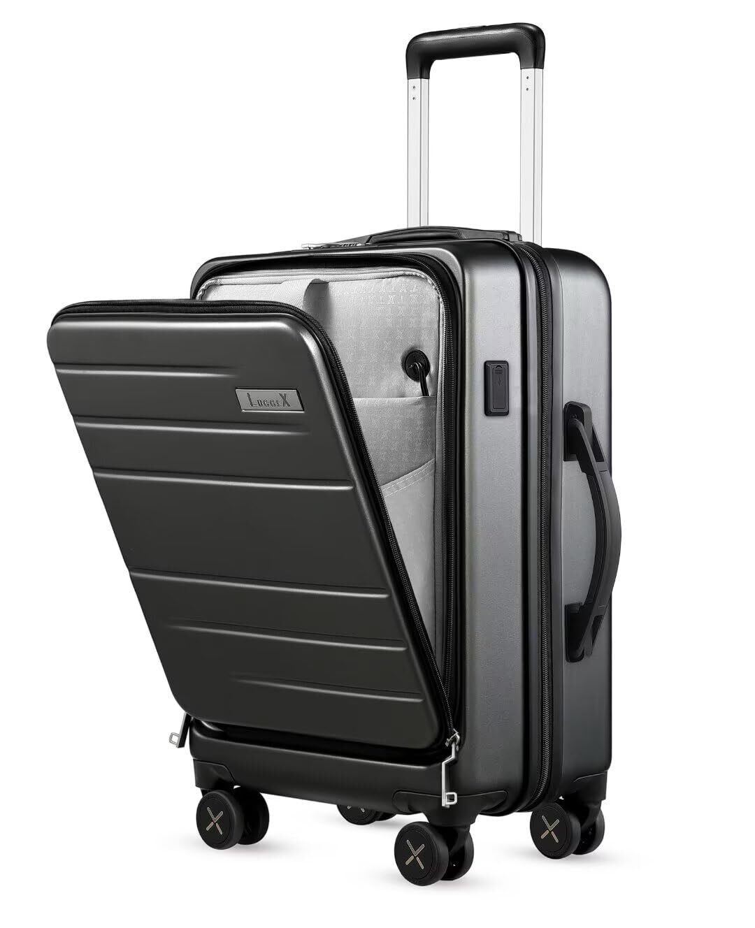 Carry On Luggage 22x14x9 Airline Approved - Polycarbonate Hard Suitcase with ...-image