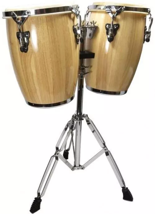 Zenison Latin Percussion Conga Drum Set 9 And 10 Inch Heads