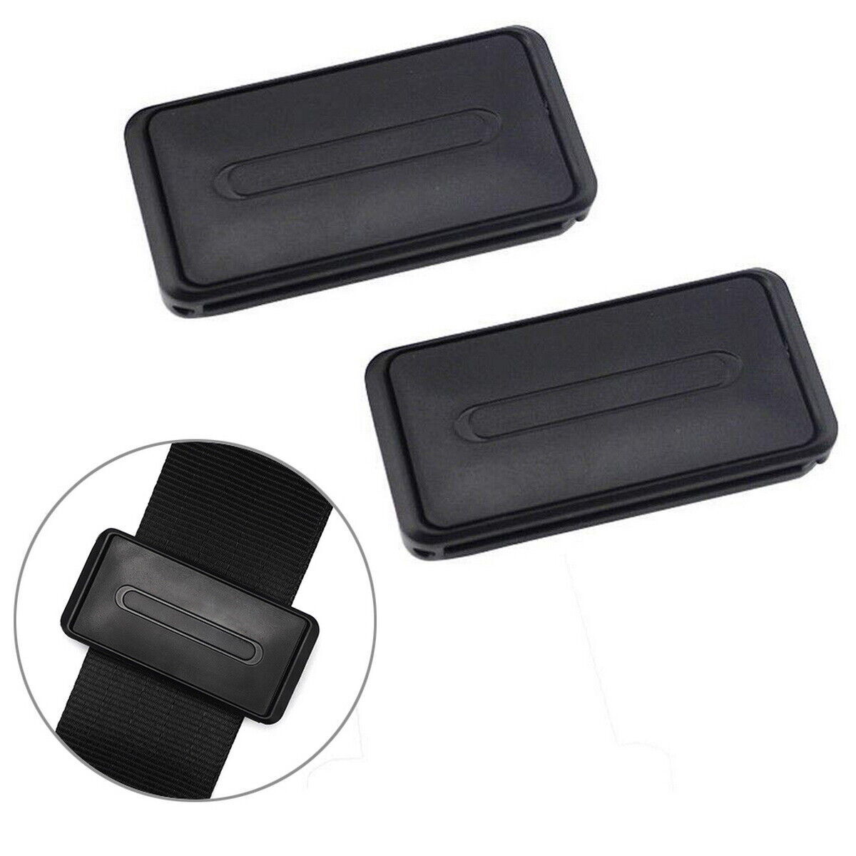 2x Car Seat Belt Adjuster Car Seatbelt Clip Stopper Strap Buckle
