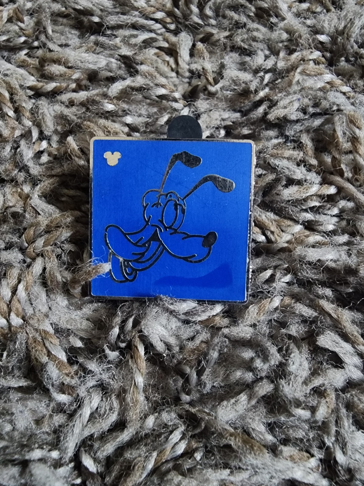 Disney Pluto Blue Hidden Mickey Pin