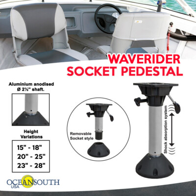 Waverider Socket Pedestal Shock Absorb / Adjustable height / Dome shape base