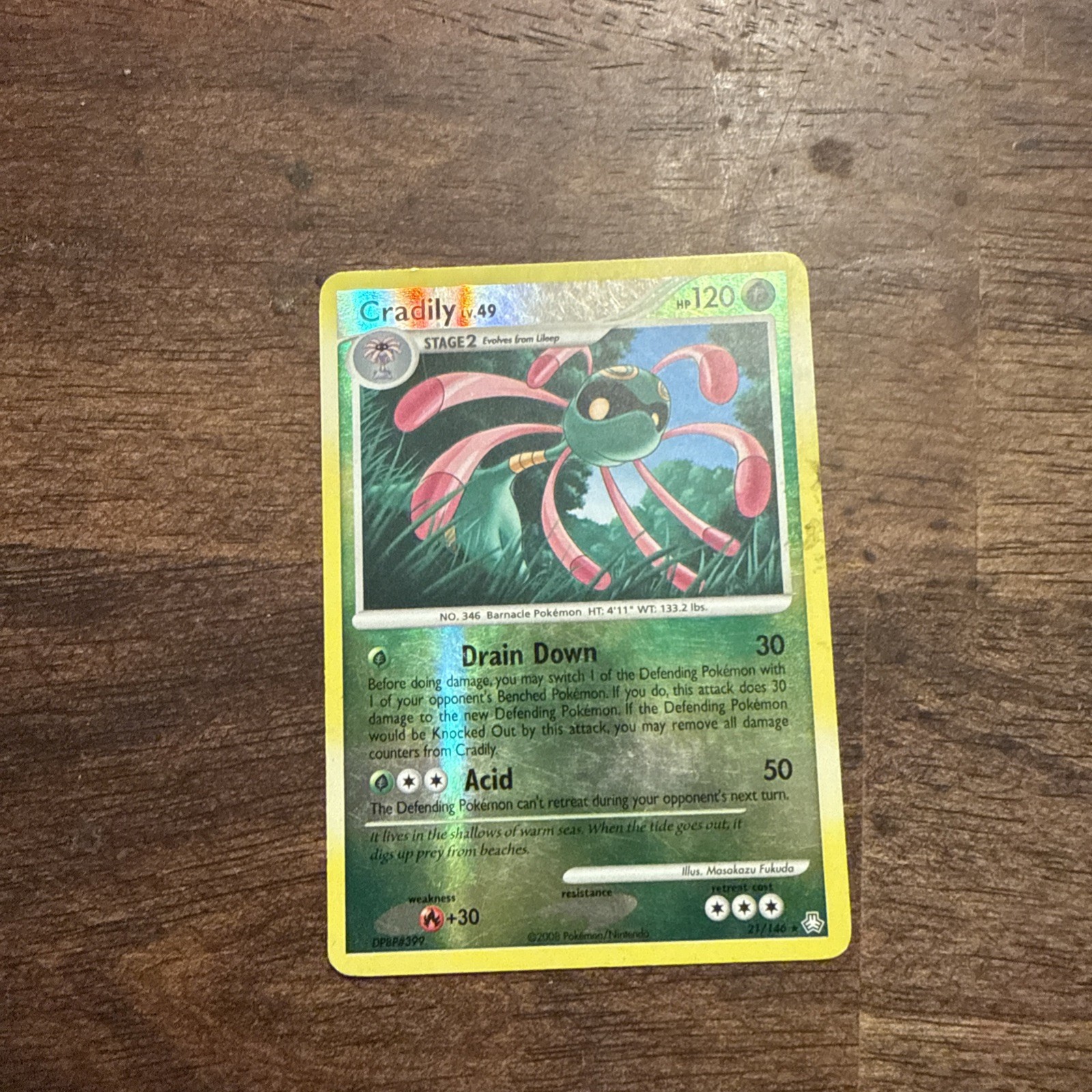 Pokemon Card - Cradily Legends Awakened 21/146 Reverse Holo