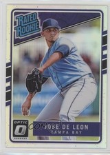 2017 Panini Donruss Optic Rated Rookies Holo Prizm Jose De Leon #39 0l1