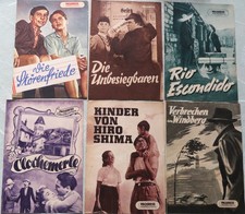 Alte DDR Filmprogramme der 50er Jahre