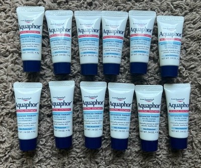 Aquaphor Healing Ointment LOT (12) Sample Travel Size Tubes