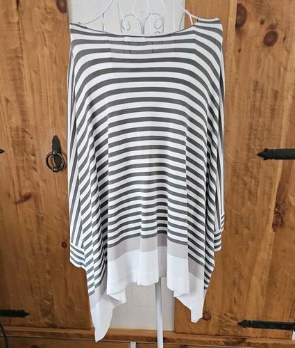 Crea Grey And White Stripe Top Overzised Size 38 (one size) - Bild 5 von 8