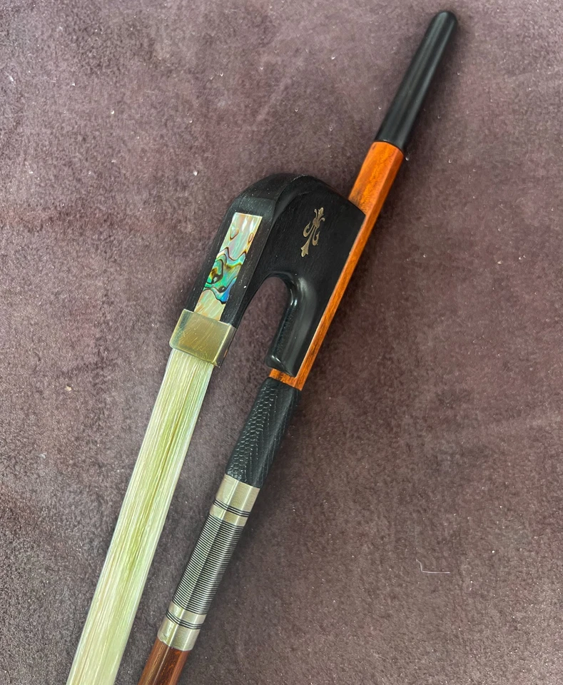 1/4 Double Bass Bow Top Brazilwood German Type Smooth Tuner (Size1/4) - Image 3 of 4