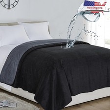Waterproof Fleece Blanket Multi-Purpose Furniture Protector Easy Clean Cover New