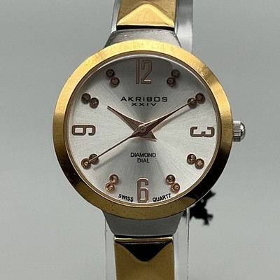 AKRIBOS XXIVTwo-tone Diamond Ladies Watch Akribos XXIV | Accessories | Akribos Xxivtwotone Diamond  main image 2