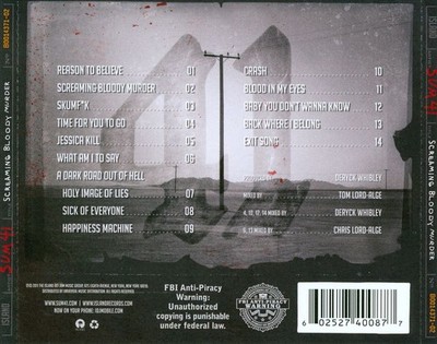 SUM 41 - SCREAMING BLOODY MURDER NEW CD