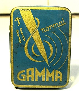 Rare Ad Gramophone Needles Tin GAMMA 1940 Phono Pick Up Nadeldose #16