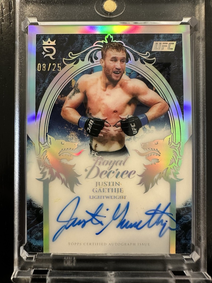 UFC TOPPS 2018 ダスティン ポワリエ サイン ポイエー 高級版 2025 Topps Now UFC 318 Dustin Poirier LEGEND LAYS DOWN GLOVES