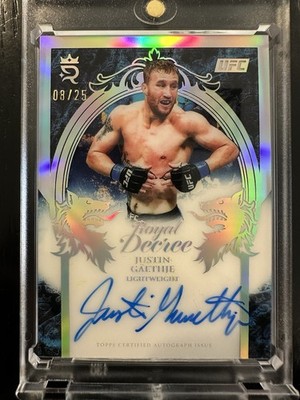 Topps 2025 UFC Royalty Royal Decree Justin Gaethje Acetate