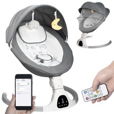 Baby Swing for Infants to Toddler Portable Babies Swing Timing Function 5 Swi...