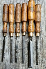 Vintage Marples And Sons Chisels. Made In Sheffield England ×6