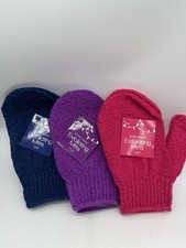  3 Groovi Beauty Exfoliating Glove Mitt Cleanse Shower Spa Gift Set Bath Mother