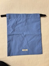Miu Miu dust bag Blue Fabric Pouch dustbag 8x9  