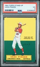 1964 Topps Stand-Up Vada Pinson PSA 3 VG, SHARP, Nice Color, Unpunched, TBC