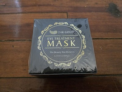 24k Gold Eye Treatment Mask Beauty You Deserve 60 Pcs 180g 6.35 oz Sealed