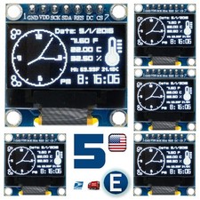 5pcs 0.96 SPI Serial 128X64 OLED LCD LED Display Module WHITE SSD1306 Arduino