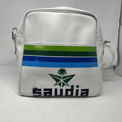 Vintage 70s/80s Saudia Airlines Flight Shoulder Bag - Good Condition