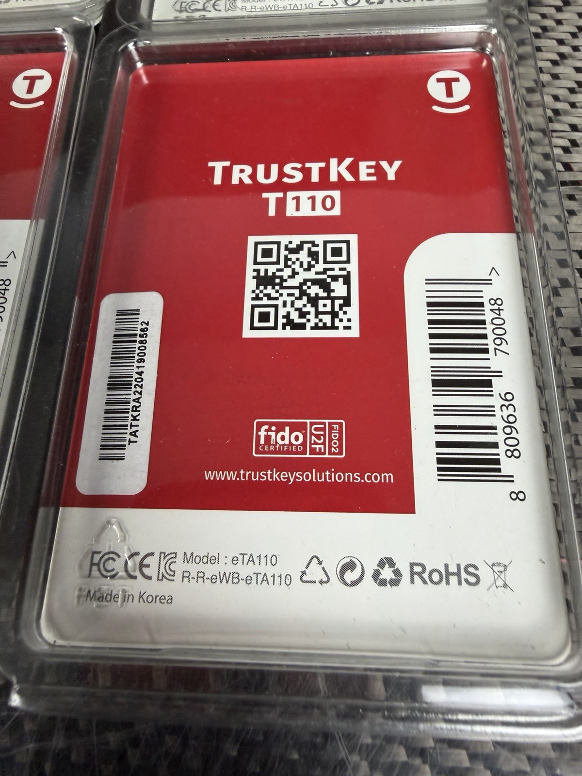 Trustkey *Lot of 16* FIDO Security Key TrustKey T110 FIDO2 U2F Two Factor USB ...