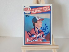 1985 Topps 1984 Team USA Don August Autographed Auto On-Card #396 