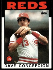 1986 Topps Dave Concepcion Cincinnati Reds #195