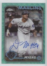 2024 Topps Chrome Rookie Aqua Wave Refractor 10/199 Dane Myers #RA-DMY Auto 09gw