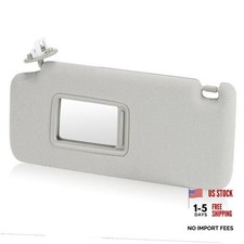 Grey Driver Left Side Sun Visor Replacement Compatible with 2010-2023 Toyota
