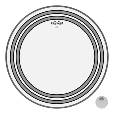 B-WARE Remo 20'' Powersonic Clear Bass Drum Doppelschichtiges Fell Dämpfer