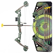 Toy Archery Compound Bow and Arrow Play Set with 3 Suction Cup Arrows for Kids C