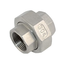 3/4" 3/4 inch NPT Female thread Union Coupling Pipe Fitting stainless steel 304
