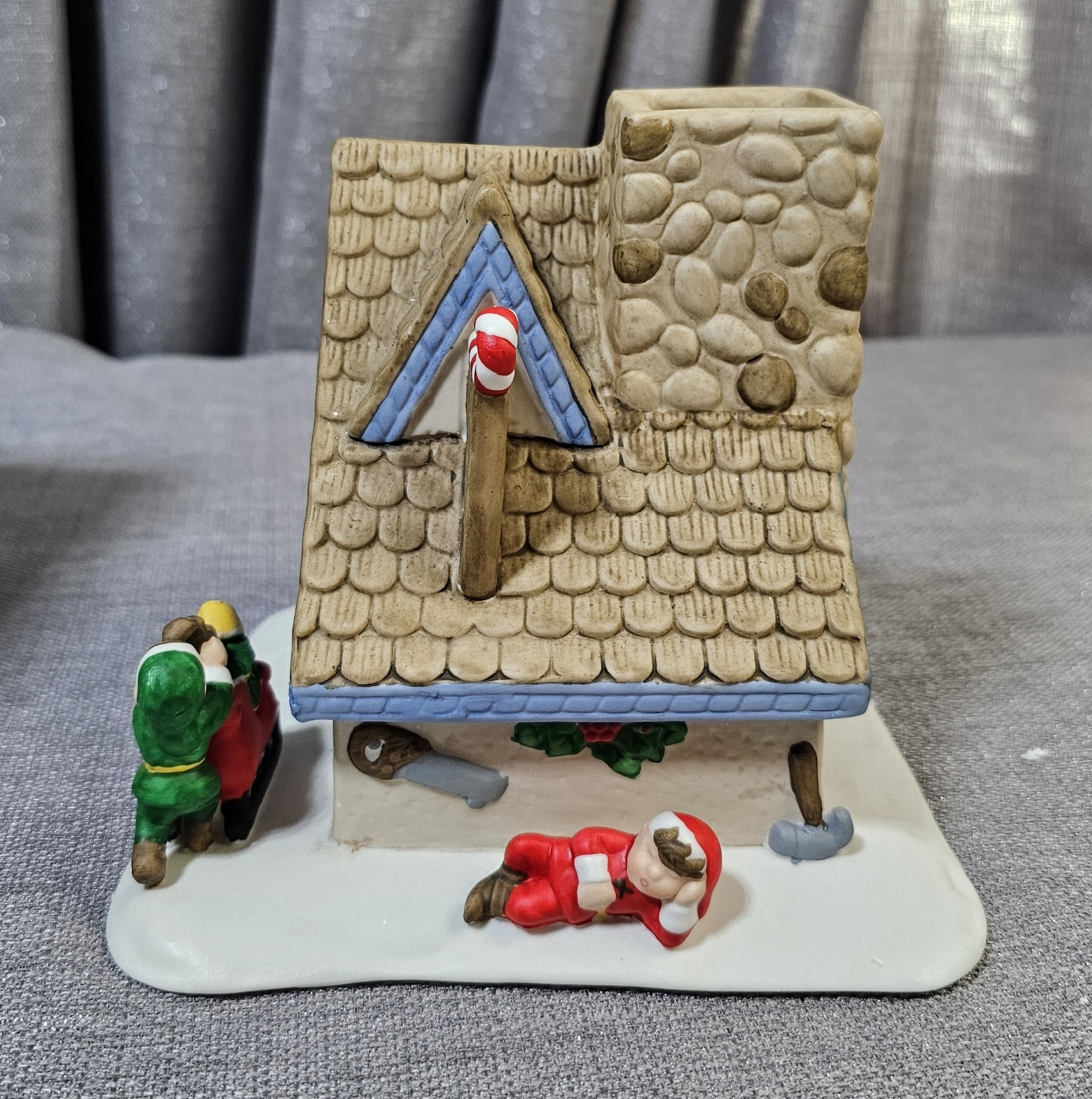 Santas Workshop Tea Light Candle House P0269 Christmas Village Partylite w/ Box