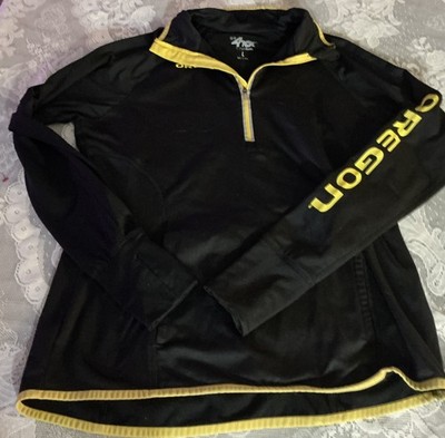 Oregon Duck 1/2 Zip Woman s Pullover Large