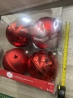 Holiday Time Jumbo Red Hanging Bell Ornaments Set of 4 for Christmas Hallmark — photo 2