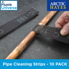 Arctic Hayes Pipe Cleaning Waterproof Abrasive Silicone Carbide Strips - 10 Pack