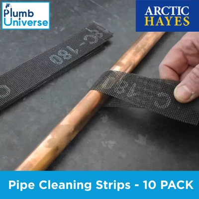 Arctic Hayes Rohrreinigung wasserdichte Schleifmittel Silikonkarbidstreifen - 10er Pack