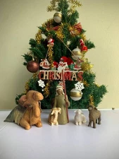 Willow Tree nativity figures Shepherd and Stable Animals_26105