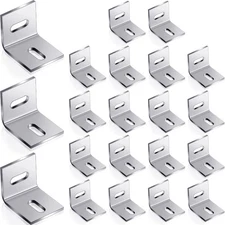 18 Pcs 1x1 Inch Heavy Duty Wood Table Top Expansion Bracket Steel Z Clips Fasten
