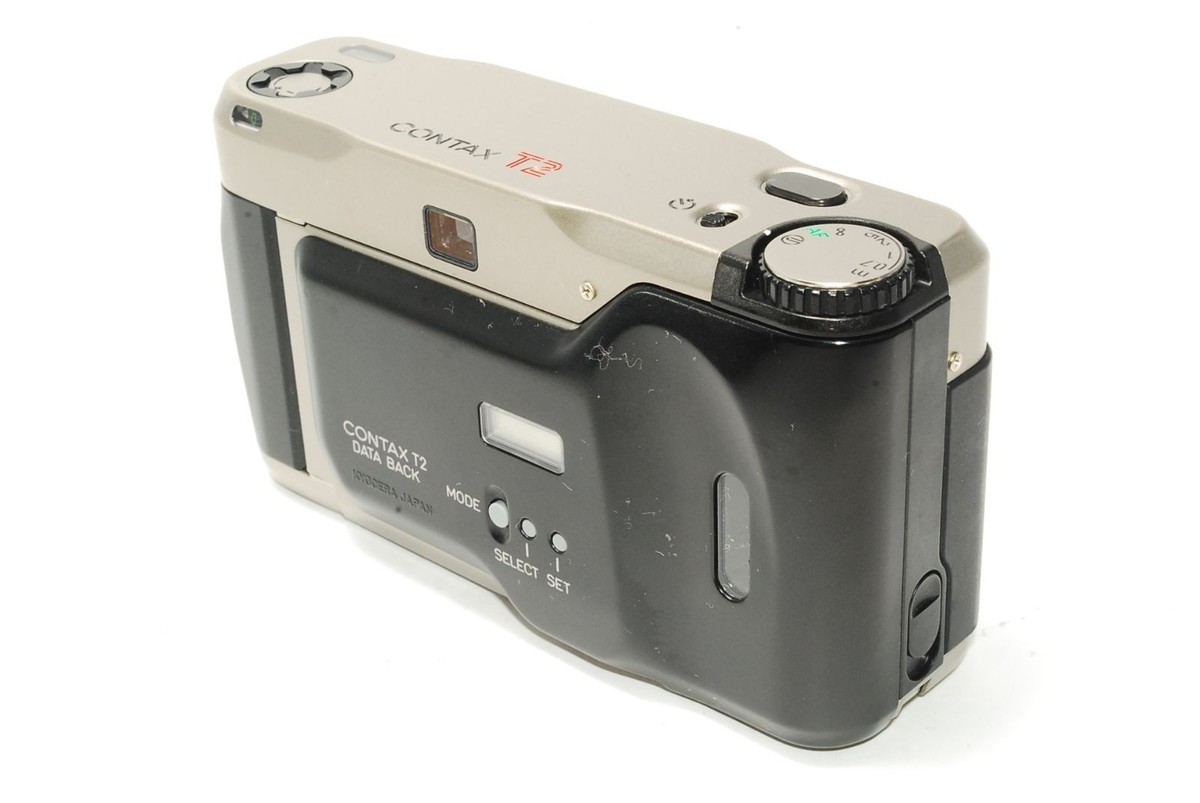 CONTAX T2 Carl Zeiss Sonnar 2.8/38 T Compact Film Camera Silver
