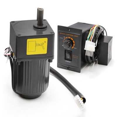 15W 110V AC Gear Motor 135 RPM Variable Speed 10:1 Reduction w/ Speed Controller