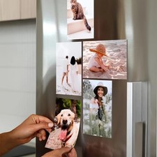 Personalised Fridge Magnet Custom Photo Picture Gift Birthday Wedding Memorial